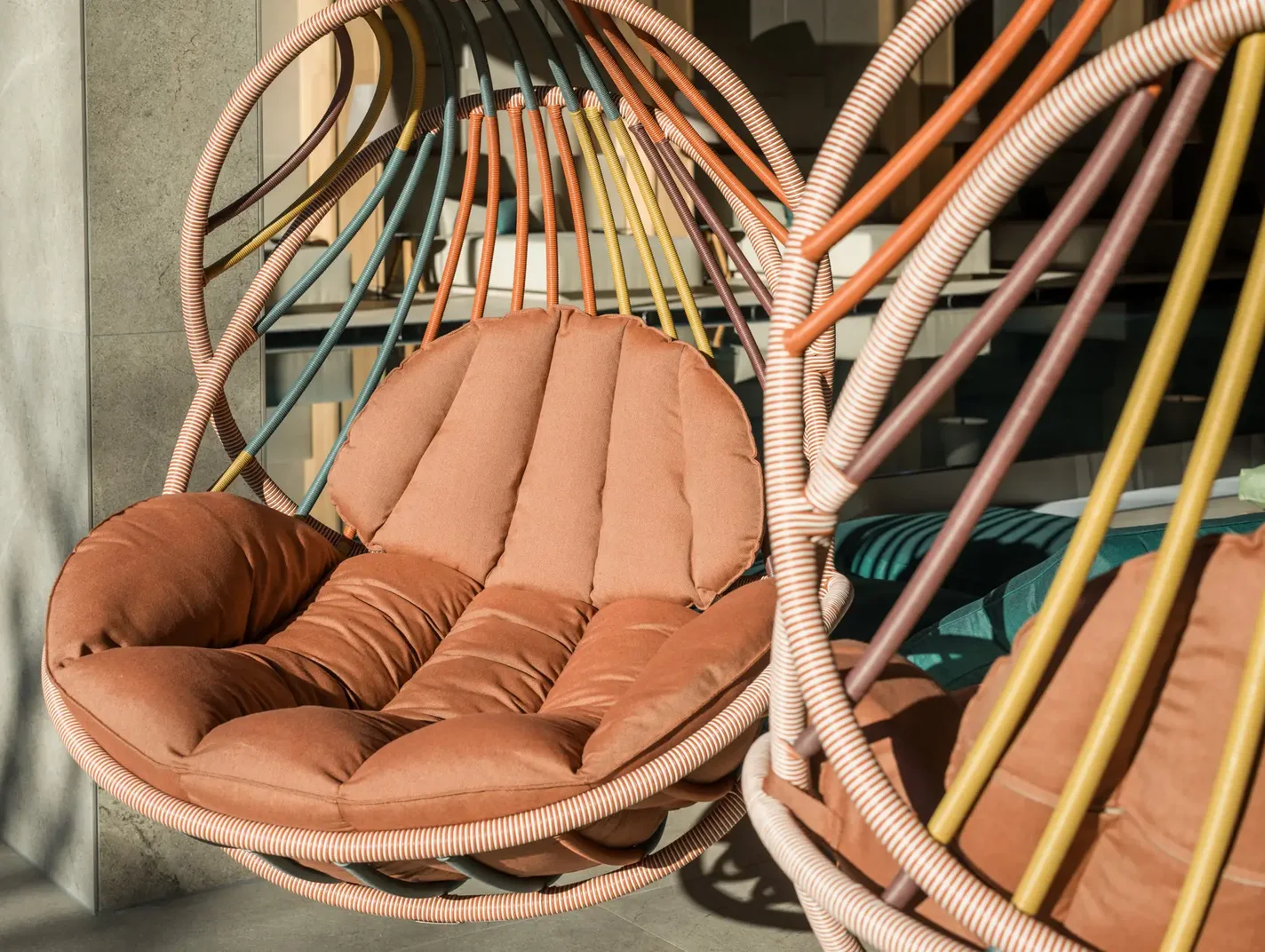 Dedon sessel im Gartenspa