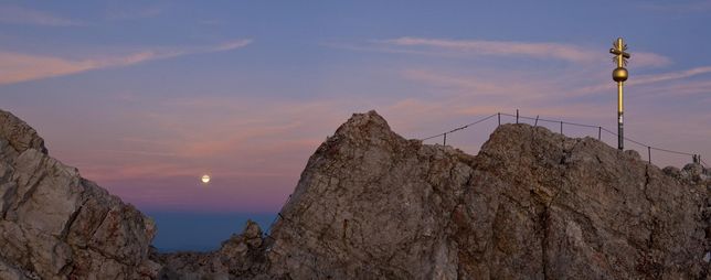 Ein Sonnenuntergang auf der Zugspitze