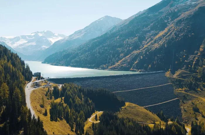Luftbild Ausbauvorhaben Kaunertal