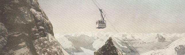 Altes Bild der Zugspitzbahn Tirol