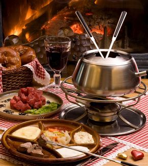 Fondue im Winter