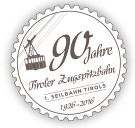 90 Jahre Zugspitzbahn Button