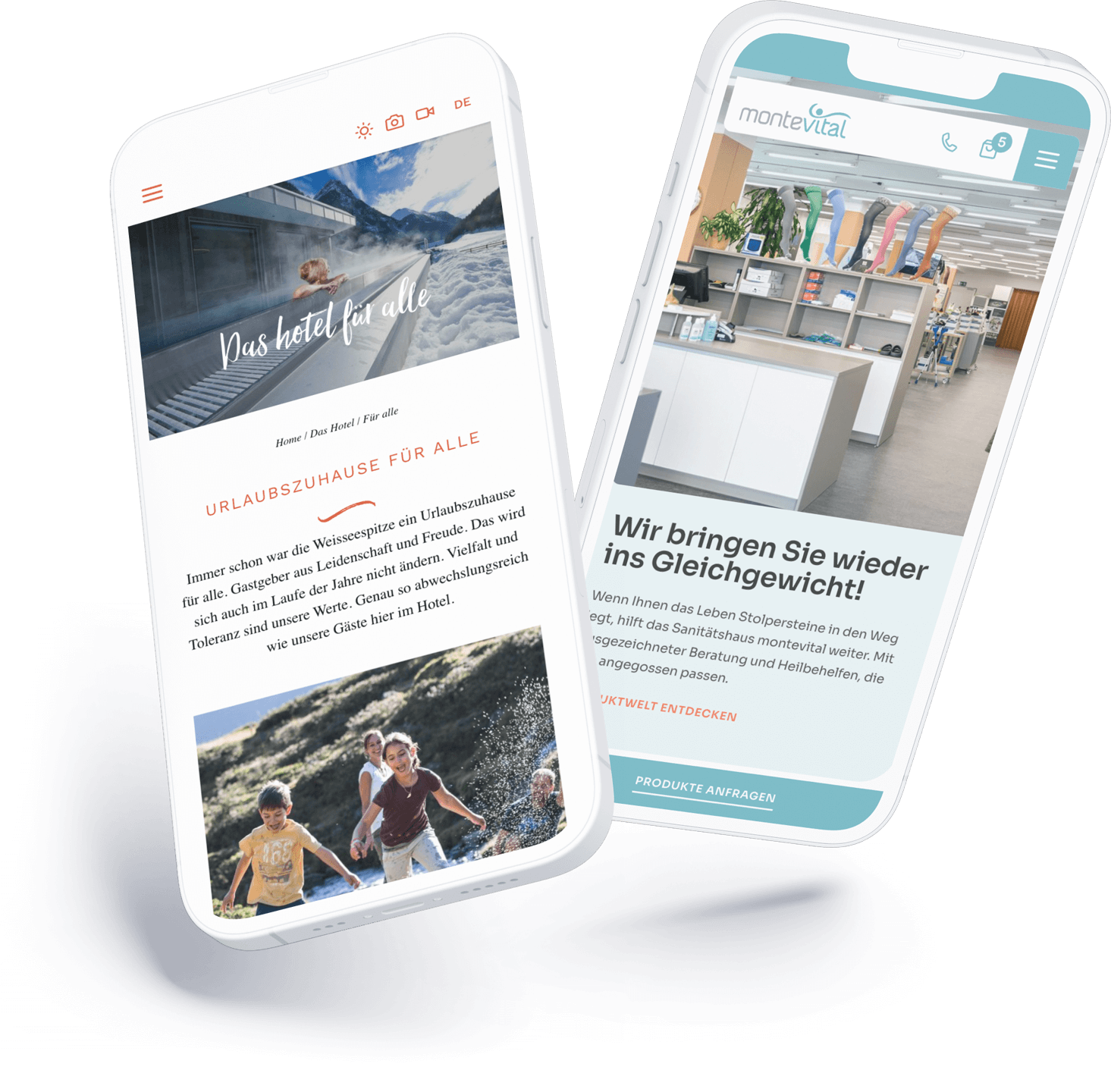 Typo3 Website am Smartphone, Bakehouse CMS Typo3 Website am Smartphone, Bakehouse CMS
