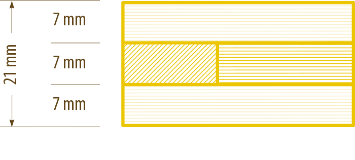 Shuttering panels (21) without edge protection